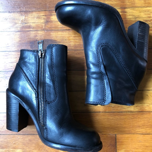 All Saints Black Ankle Boots, Size 6 - Picture 7 of 7